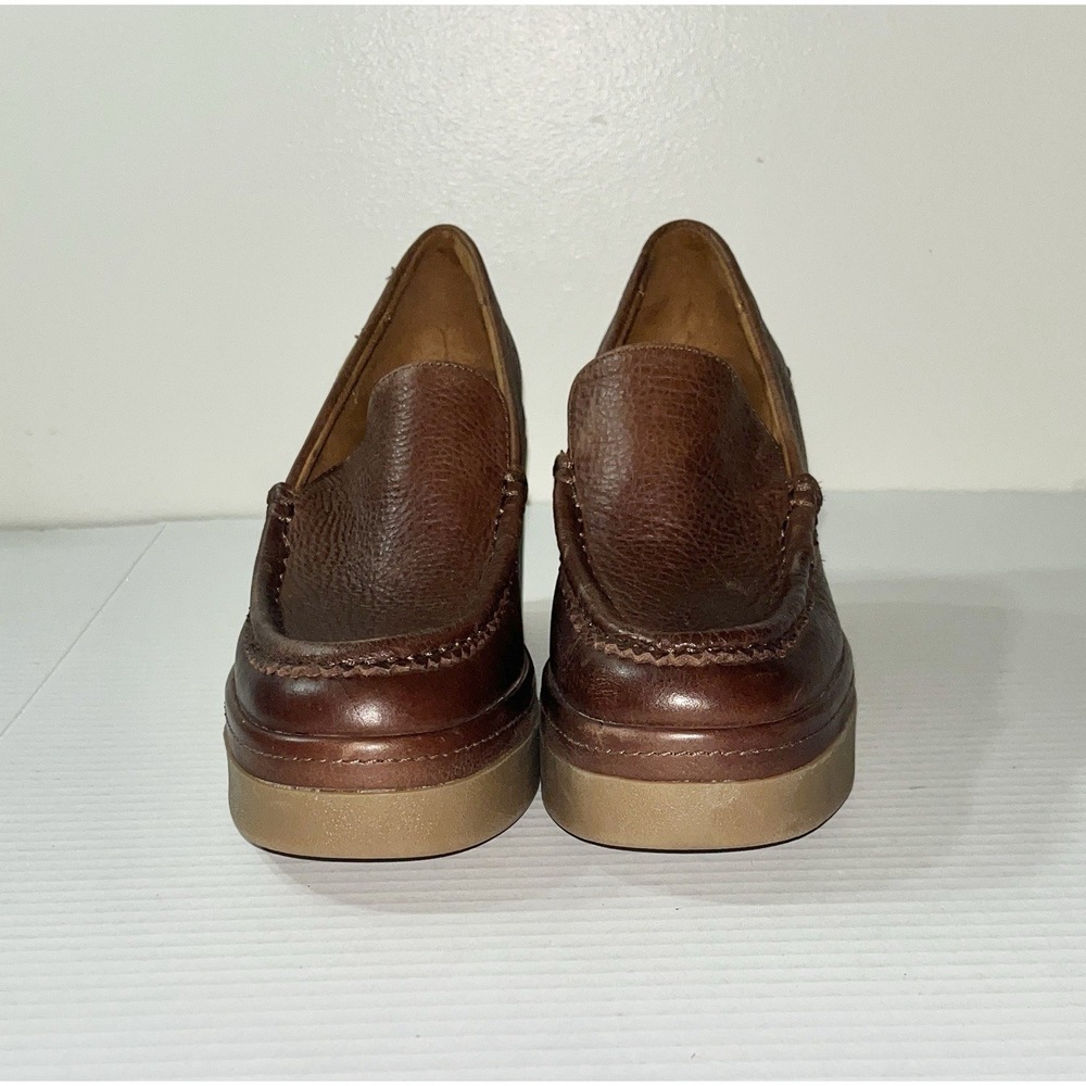 NWOB Zodiac Platform Loafers Womens 8 Brown Leather Dorit Light Academia Preppy - Picture 3 of 10